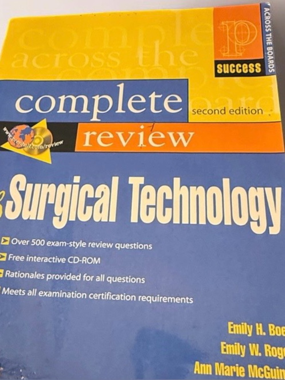 Prentice Hall’s ~ Complete Review of Surgical Technology ~ by Emily H. Boegli